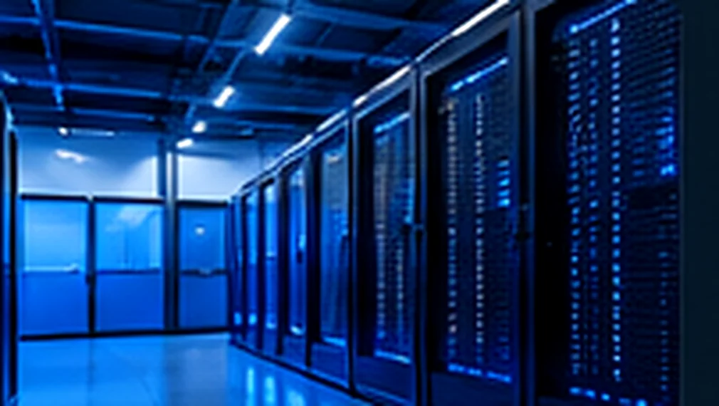 Illustrative high-density data-centre rack room; conceptual infrastructure imagery, not a photographed CloudINX facility
